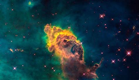 Space Image Carina Nebula Pillar By Matthias Hauser Hubble Space