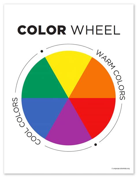 Primary Color Wheel For Kids / Printable Color Wheel An Intro To Color ...