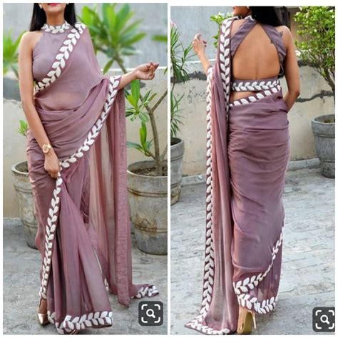 11 Ways To Style A Plain Saree With Designer Blouse Meesho