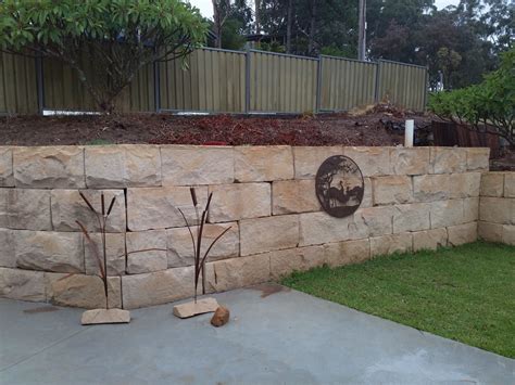 Sandstone Logs Retaining Wall Blocks Australian Sandstone Quarries