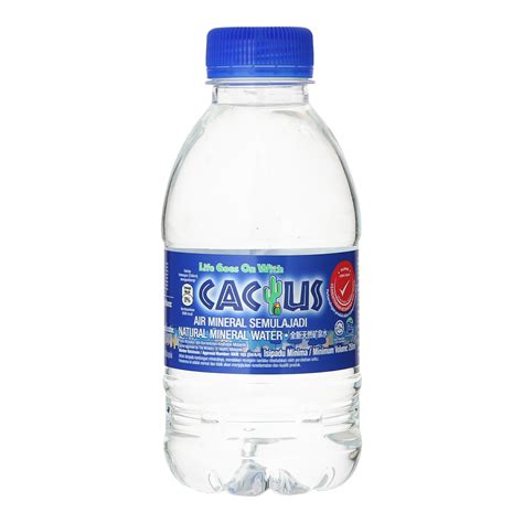 A mineral water bottled from a natural spring source. Cactus Brand - Natural Mineral Water 250ml x 48 [Mini ...