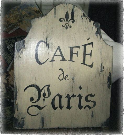 Vintage French Decor Sign French Country Paris Cottage Chic