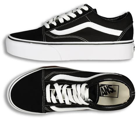 Vans Womens Old Skool Platform Blackwhite Culture Kings