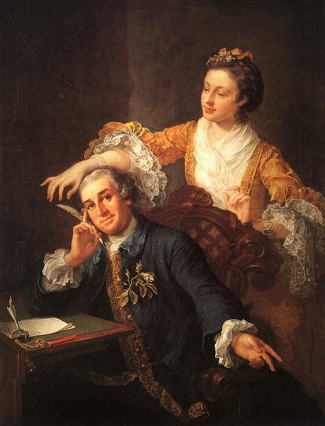 David Garrick And His Wife 1757 William Hogarth