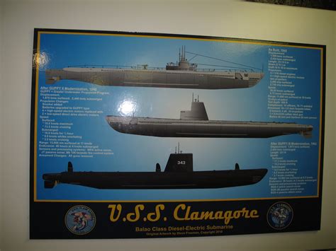 Uss Clamagore Submarine Ss 343 Patriots Point Naval And Flickr