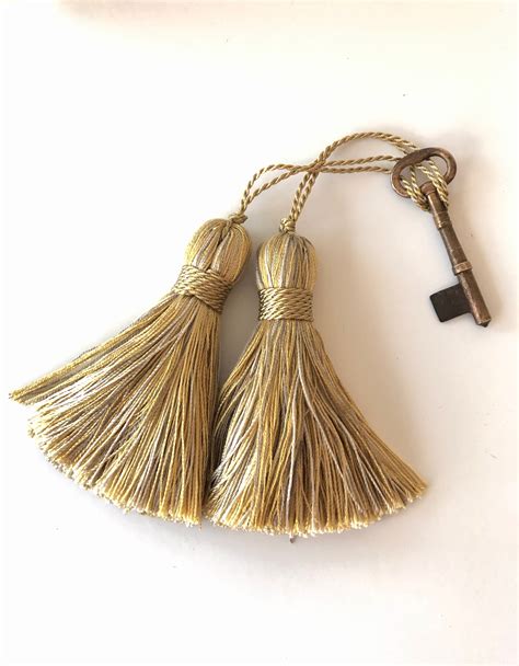 Pair Of Gold Decorative Tassels Free Shipping Etsyde
