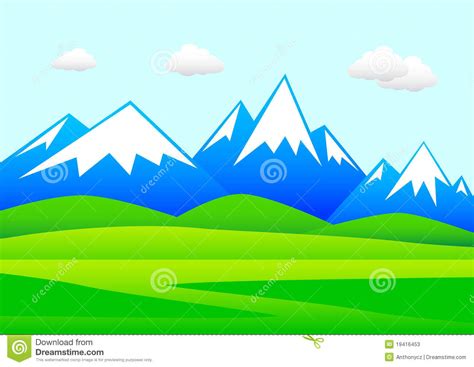 Landscape With Mountains Stock Photos Image 19416453