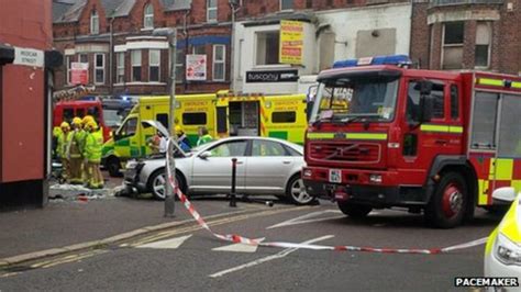 Man Dies After Car Crash At Shop In East Belfast Bbc News