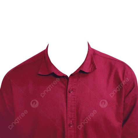 Red Formal Shirt Photo Clipart Formal Wear Passport Size Png