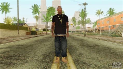 Tupac Shakur Skin V2 Pour Gta San Andreas