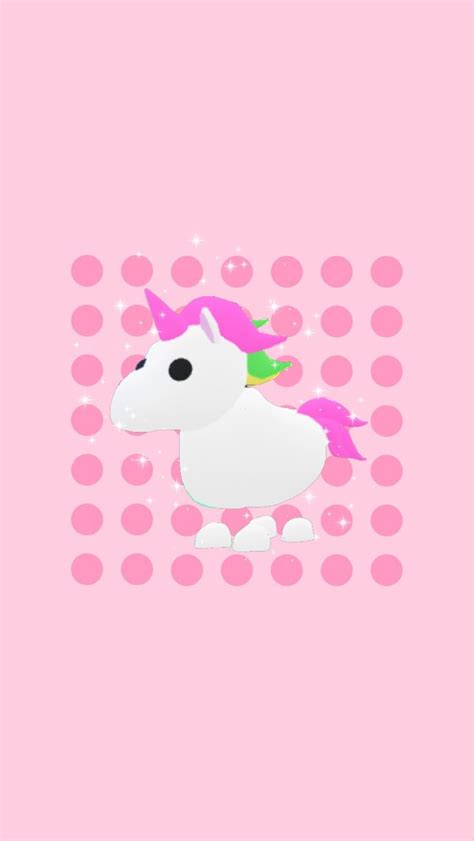 Wallpaper Unicorn Pink Roblox Adopt Me