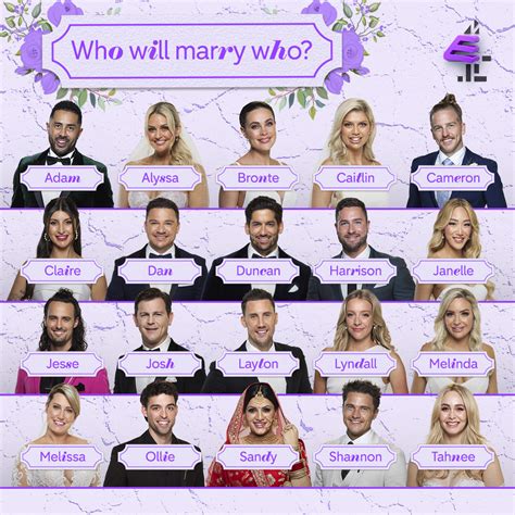 Married At First Sight Australia Cast Line Up Of Couples For Season And When It S On E