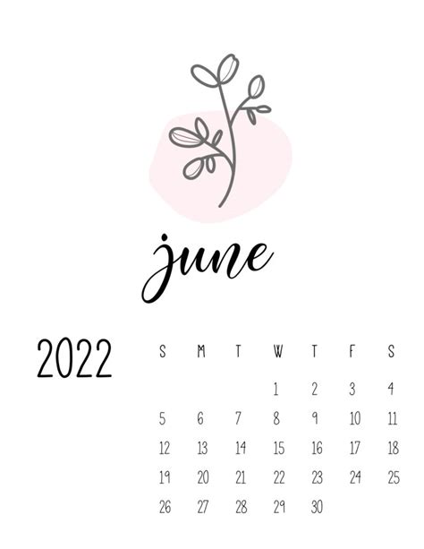 Free Printable Botanical Calendar 2022 World Of Printables