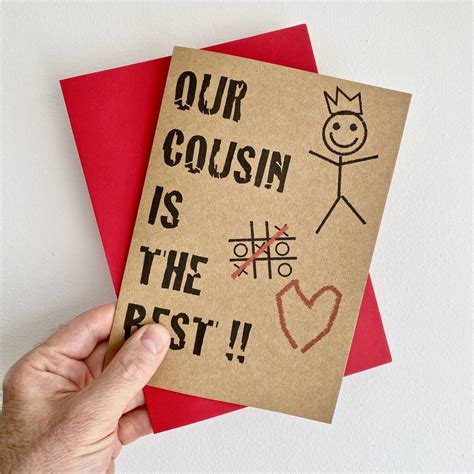 Best Cousin Card By Adam Regester Design