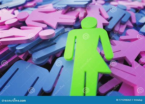 Third Gender And Sexual Identification Concept Transsexual Symbol Stock Illustration