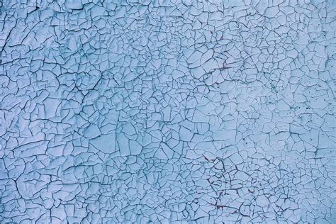 Hd Wallpaper Cracked Paint Abstract Background Blue Backgrounds