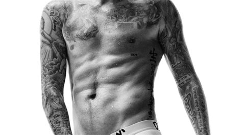 David Beckham Shows Ripped Abs Sexy Tattoos In Handm Bodywear Ads