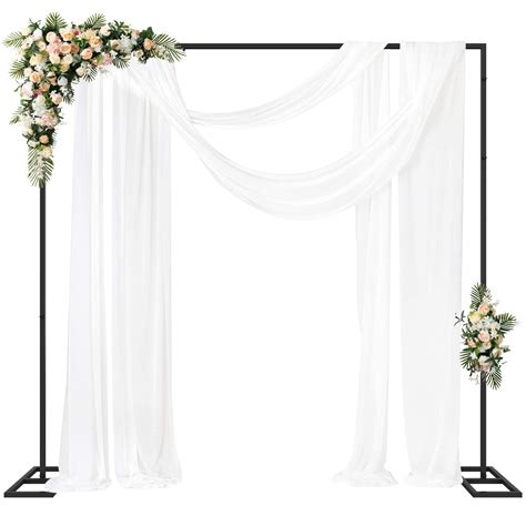 Buy Fomcet 8ft X 8ft Backdrop Stand Heavy Duty With Base Black