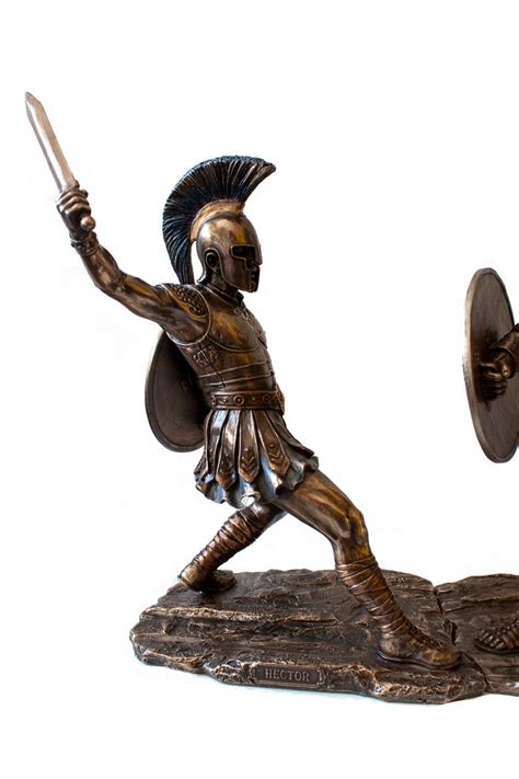 Hector Versus Achilles Statuetroy Warhector Achilles Etsy
