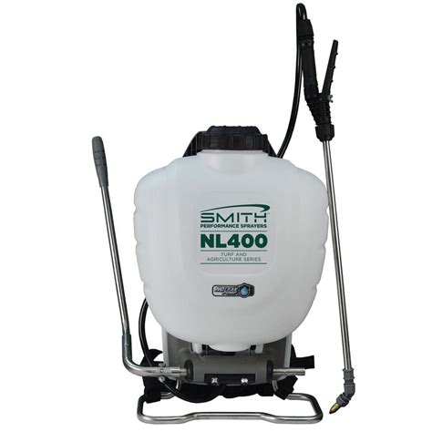 A backpack sprayer lets you spray down the entire garden, without experiencing any operator fatigue. Smith Performance Sprayers 4 Gal. Turf and Agricultural No ...