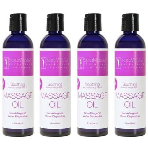 Master Massage 8 Ounce Soothing Oil Pack Of 4