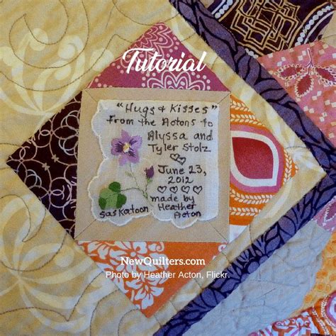 How To Design Beautiful Quilt Labels Tutorial Quilt Labels