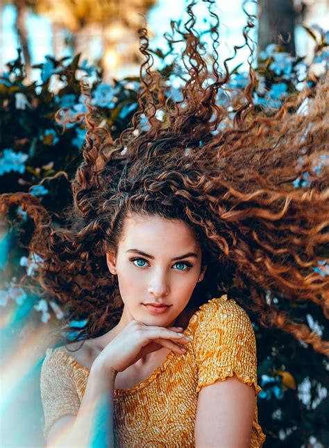 X Px P Free Download Women Model Redhead Long Hair Sofie Dossi Curly Hair Face