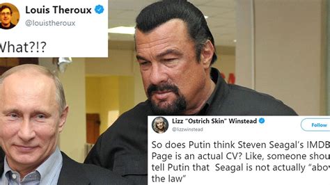 Steven Seagal Has Been Picked As Russias Special Representative To The Us And Everyone Has The