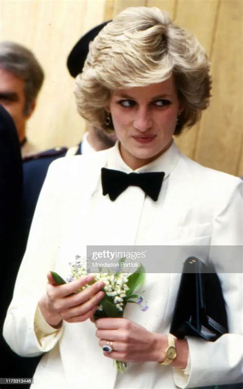 Diana Princess Of Wales During The Journey Of The Heir To The News