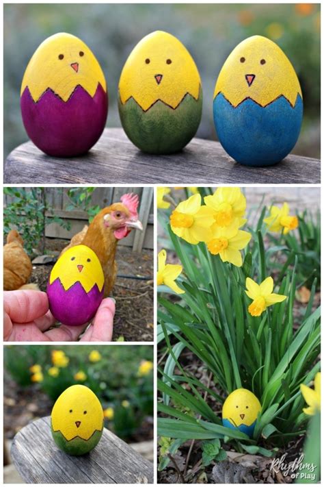 Easter Chicks Egg Decorating Idea Rhythms Of Play