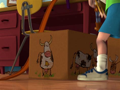 The Cows Andy Draws On His Cardboard Boxes Have Thicc Udders Andys Room Toy Story Toy Story
