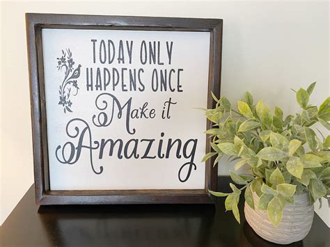 Inspirational Signs Inspirational Wall Decor Make Today Etsy
