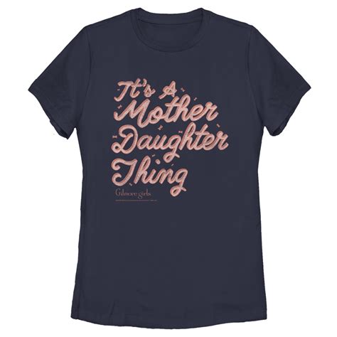 Womens Gilmore Girls Its A Mother Daughter Thing Graphic Tee Navy Blue Large
