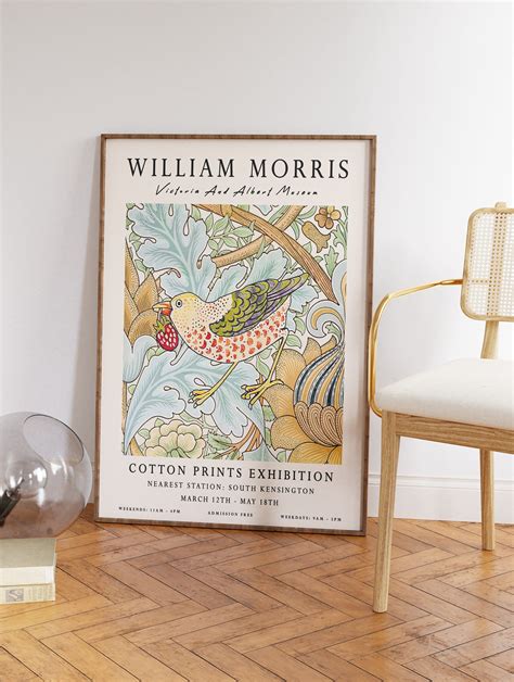 William Morris Print William Morris Exhibition Poster Etsy Uk In 2022