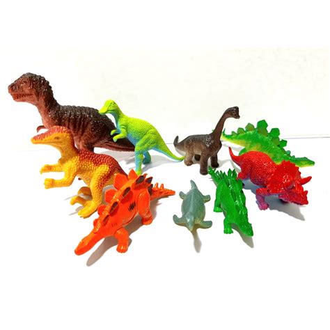 Miniaturas De Plastico Dinossauros Modelos Variados Shopee Brasil