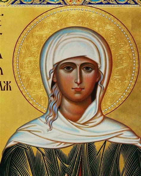 Saint Xenia Icon Handmade Greek Orthodox Icon Of St Xenia Of Etsy