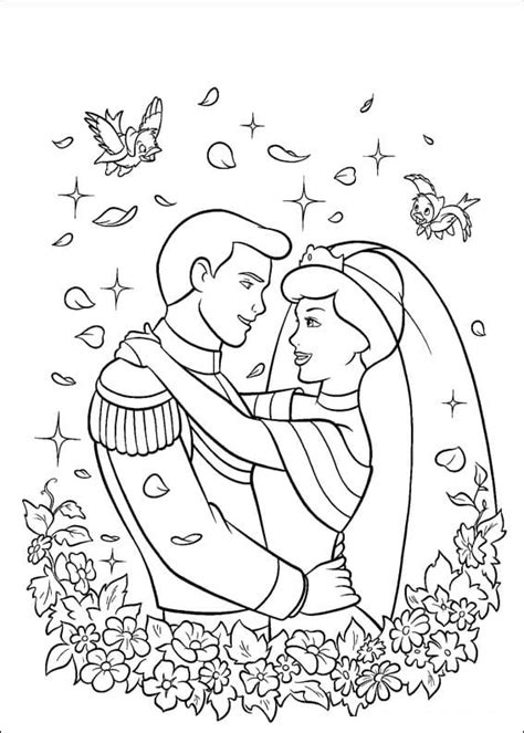 Free Disney Princess Wedding Coloring Pages