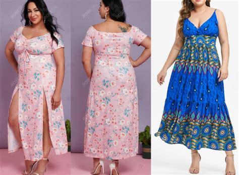 Фасоны нарядных летних платьев для крупных женщин - фото