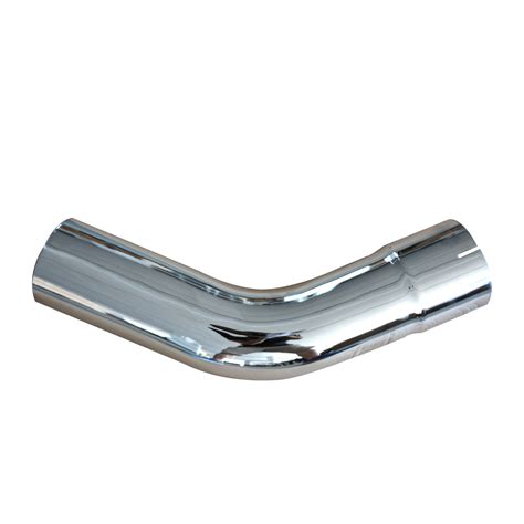 5 In Id Od Chrome 45 Degree Exhaust Elbow 12 In Arms Ebay