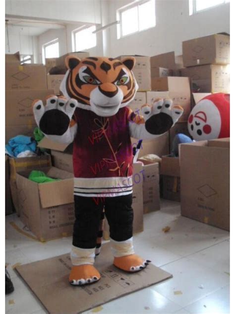 Tigress Tiger Kung Fu Panda Mascot Costume Fancy Dress Animal Large