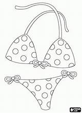 Bikini Coloring Pages Swimsuit Beach Printable Two Piece Fashion Woman Bjl Parts Flip Flop Template Color Printables Summer Crafts Patterns sketch template