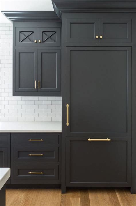Black Cabinets With Gold Pulls Classic Kitchen Timeless Kitchen