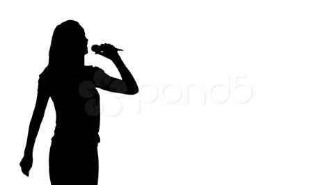 Person Singing Silhouette At Getdrawings Free Download