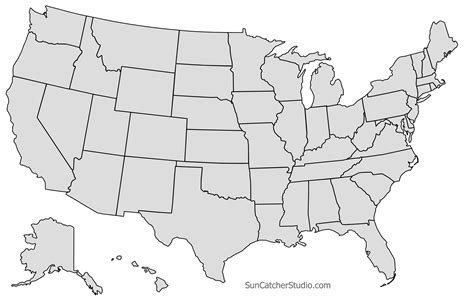 Printable State Maps Printable Map Of The United States