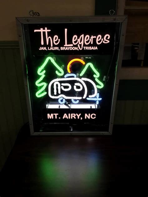 Personalized Rv Camping Neon Sign Campground Travel Camper Etsy