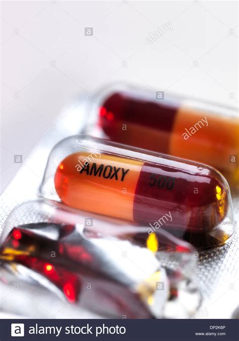 Amoxicillin Antibiotic Drug Capsules Stock Photo Alamy