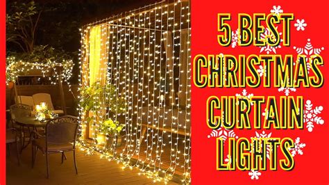 5 Best Outdoor Christmas Curtain Lights Curtain String Lights Youtube