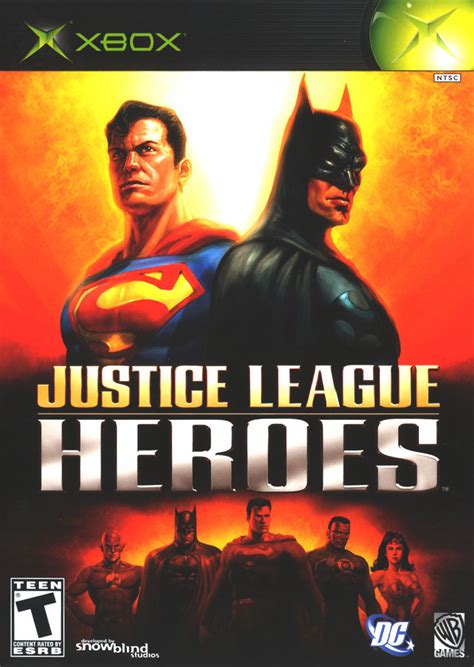 Justice League Heroes 2006 Xbox Box Cover Art Mobygames
