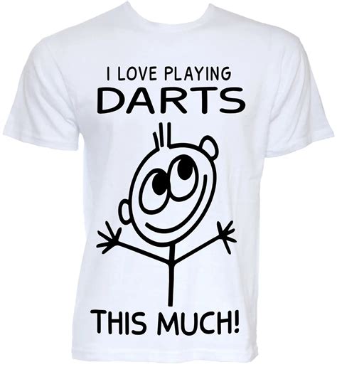 Mens Funny Cool Novelty Darts Player T Shirts Joke Slogan Shirt Ts Presents Mans Unique