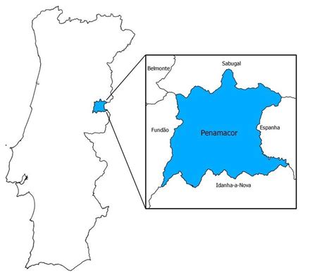 localização geográfica do concelho de penamacor no mapa de portugal download scientific diagram